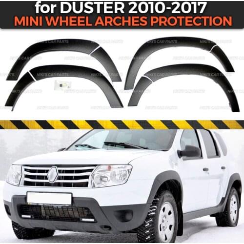Wheel arches for Renault / Dacia Duster 2010-2017 extensions fenders 1 set / 8p plastic ABS protection trim covers car styling