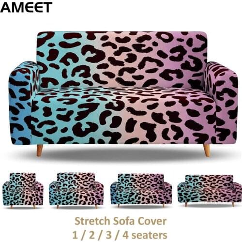 Sofa Covers For Living Room Leopard Sexy Fashion Style 1 2 3 4 Seater L Shaped Elastic Sofa Cover Stretch Couch Cover Home Decor