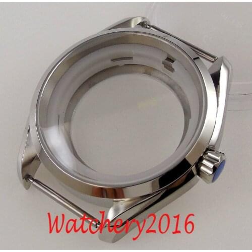 40mm Sapphire Glass Polished Bezel Stainless steel Watch Case fit for NH35A NH36A movement