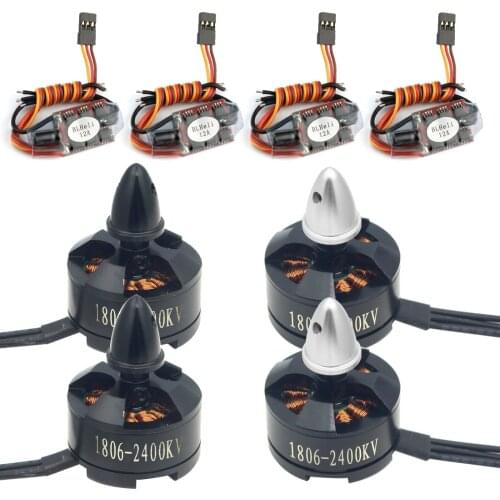 FPV Racing Drone Motor ESC Combo BLHeli 12A ESC 1806 2400KV Motor for Helicopter Spare Parts