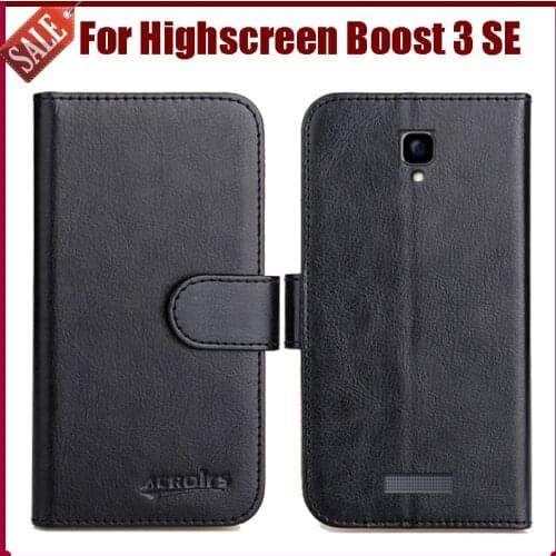 Hot Sale! Highscreen Boost 3 SE Case New Arrival 6 Colors High Quality Flip PU Leather Protective Phone Cover