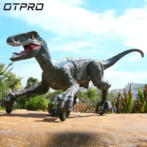 RC Toy Dinosaur Remote Control Animal Intelligent robot Dinosaur Park Electric Car Walking Animals controlled Toys For Boys Gift