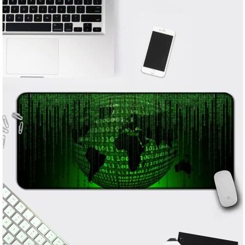 Data code Natural Rubber PC Computer Gaming mousepad Computer Gaming Mousepad Anti-slip with Locking Edge Gaming Mouse Mat
