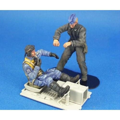 1/24 Resin Figures Model Kits 1/24 WWII Luftwaffe BF-109 Pilot Unassembled unpainted
