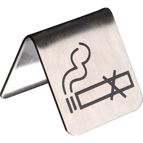 No Smoking Tent Sign Warning Table Top Tent Sign Reminder Freestanding