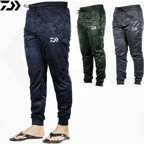 DAIWA DAWA Men Outdoor Sports Pants Camouflage Fishing Pants Anti-static Anti-UV Quick Drying Windproof Breathable Pants
