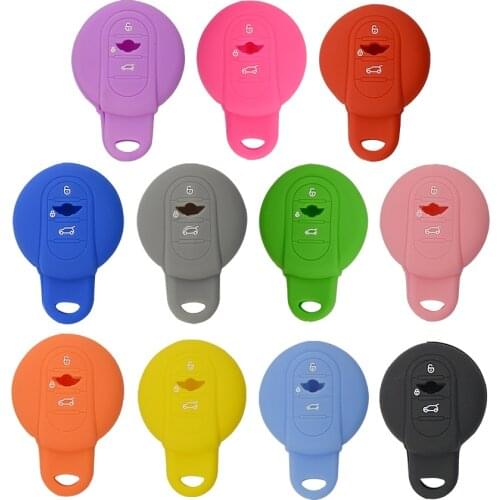 OkeyTech Silicone Car Key Case Cover For Bmw Mini Cooper S Roadster R55 R56 R57 R58 R59 Smart Key Protector Bag