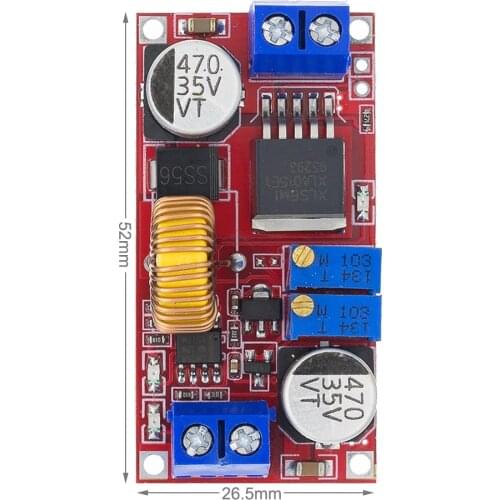 5A DC to DC CC CV Lithium Battery Step down Charging Board Led Power Converter Lithium Charger Step Down Module (hong) XL4015