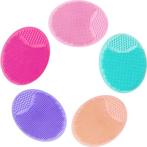 Silicone Cleaning Brush Washing Pad Facial Exfoliating Blackhead Facial Cleaning Beauty Tool Soft Deep Cleaning Face Brush A9687