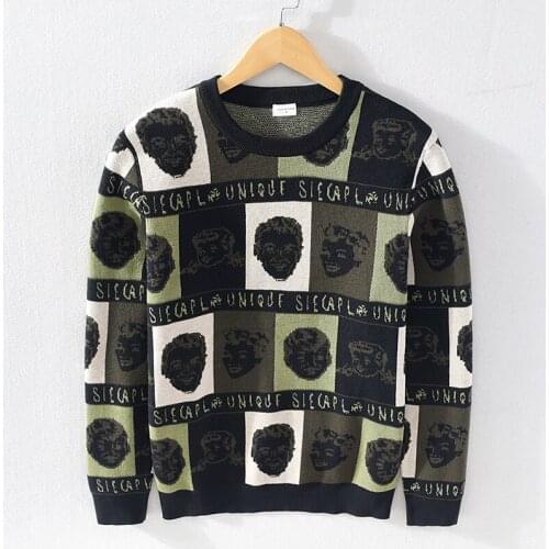 Winter and spring round neck sweater men fashion comfortable sweaters for men casual trendy sweater mens sweatshirt chandail