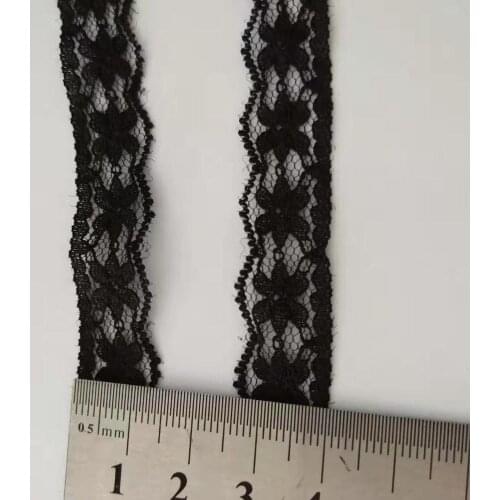 1.5cm-4cm Wide Black mesh lace fabric Sewing Webbing Decoration Lovely gift packing Material 1Yard
