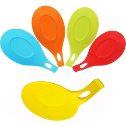 1PCS Rack Sponge Holder Kitchen Organizer Storage Cooking Tool Silicone Spoon Fork Mat Shelf Spoon Rests & Pot Holder 5Colors