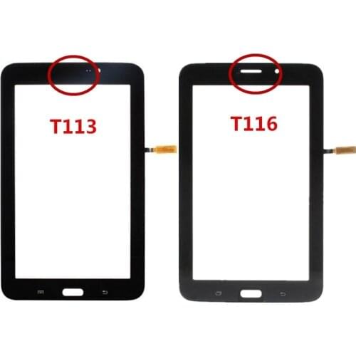 10Pcs/lot For Samsung Galaxy Tab 3 Lite 7.0 SM-T116 T116 Touch Screen Digitizer Front Glass Panel Sensor Touchscreen NO LCD