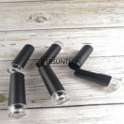 12.1mm Round Empty frosted black Lipstick Tube Elegant Handmade Lip Balm Tubes Lip Gloss Containers F1795