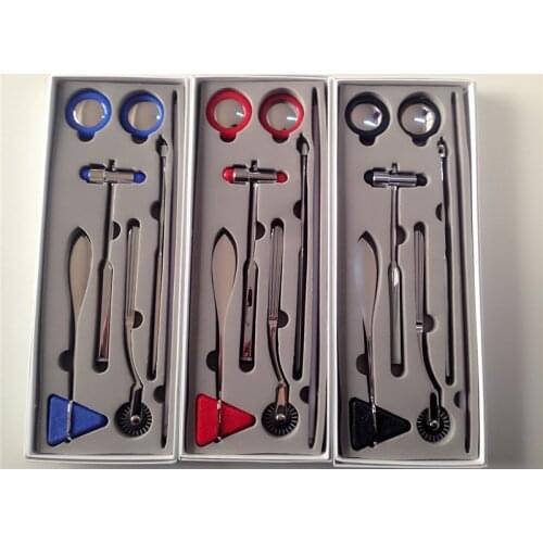 5 PCS Set Medical Neurological Massager Hammer Multifunctional Percussor Diagnostic Reflex Percussion Massage Hammer Tool Set