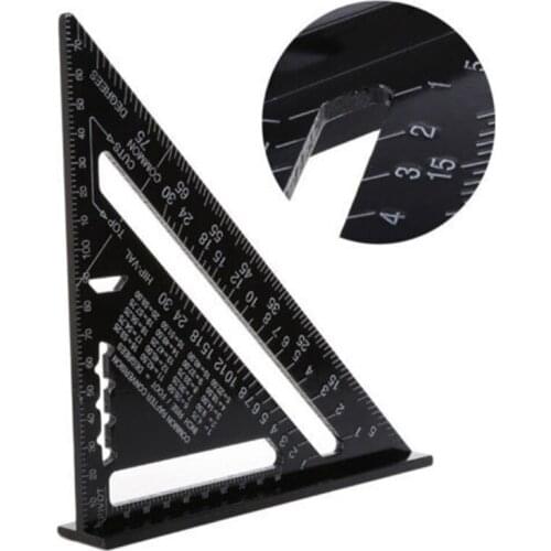 7" Inch Triangle Ruler Measuring Tool Quick Read Square Layout Tool Triangle Angle for Carpenter Ruler For Woodworking ruler