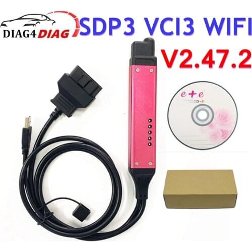 A+++ VCI3 SDP3 V2.47.2 Heavy Duty for Scan Trucks Update Version WIFI Wireless Diagnosis Tool OBD2 Scanner Better than VCI2