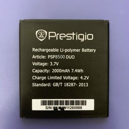 2000mAh battery for Prestigio MultiPhone PSP8500DUO PSP8500 DUO battery