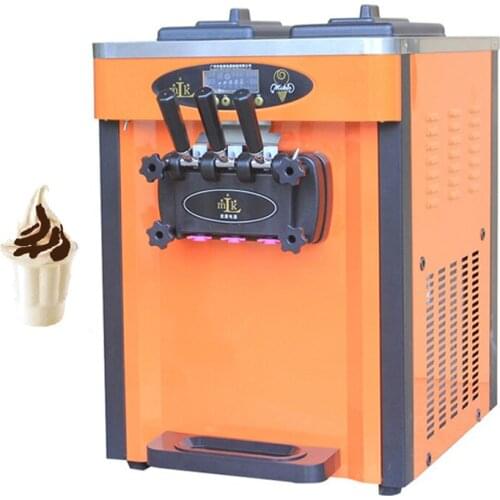 Stainless Steel Ice Cream Maker Machine Three Flavors Soft Ice Cream Machines 110V 220V