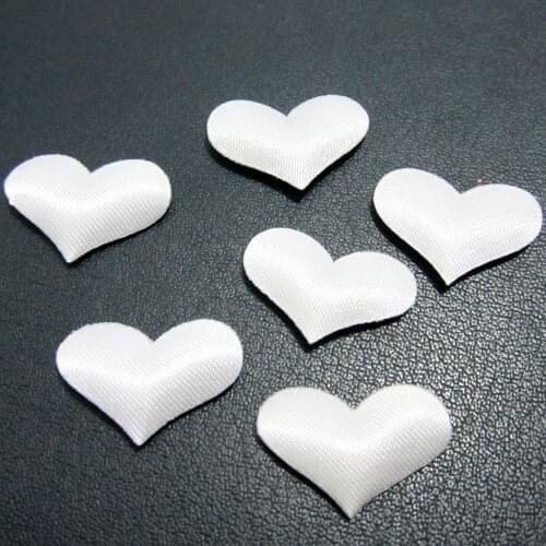 HOT 200pcs 20mm Padded Felt Heart Applique/Sewing/wedding decoration Trim DIY A072*2