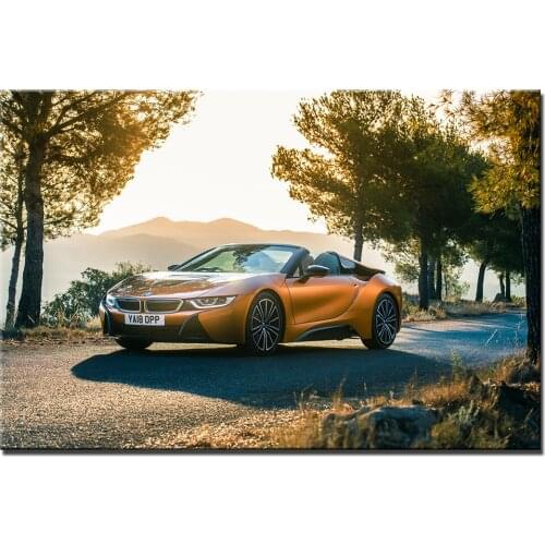 B M W i8 Roadster Poster Print for Home Decor Wall Art Picture Canvas Painting Decoration For Living Room