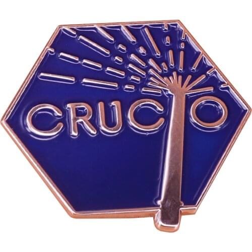 Crucio spell brooch wizarding world fans great accessory