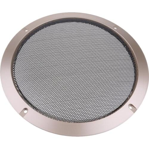 8 Inch Speaker Grills Cover Case with 4 pcs Screws for Speaker Mounting Home Audio DIY 225mm Outer Diameter Gold
