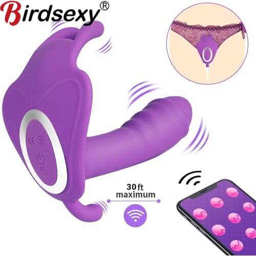 Wear Dildo APP Remote Vibrator Sex Toys for Couple Orgasm Masturbator Wireless Remote Control Dildo Vibrators for Women Panties