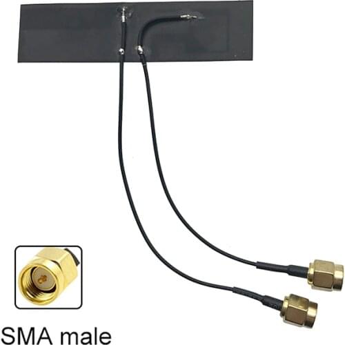 GPS+4G antenna Two in one combination GPS LTE FPC cable Flexible internal SMA male Navigation and positioning