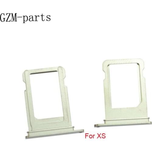 GZM-parts 50pcs/lot Single Dual Sim Card Tray Holder Slot For iPhone XS Max XS Sim Card Tray Socket