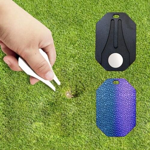 Golf Divot Tool Water Drop Anti-oxidation Heavy-duty Putting Golfer Training Accessory Divot Tool for Outdoor Divot Tool Golf Ba