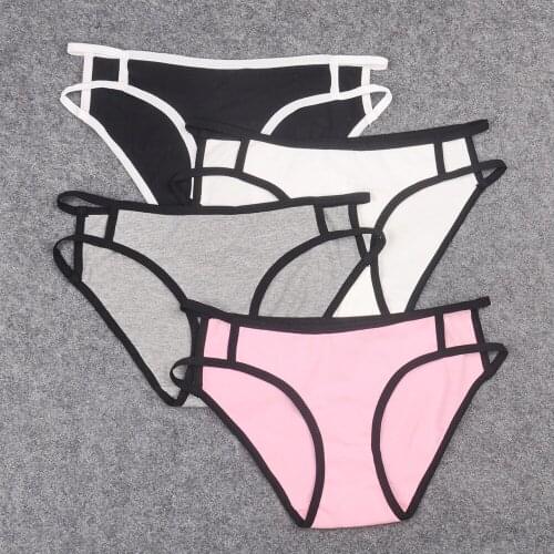 Cute Bandage Cheeky Briefs Cotton Underwear Women Popular Bikini Panties Young Women Pefer Love