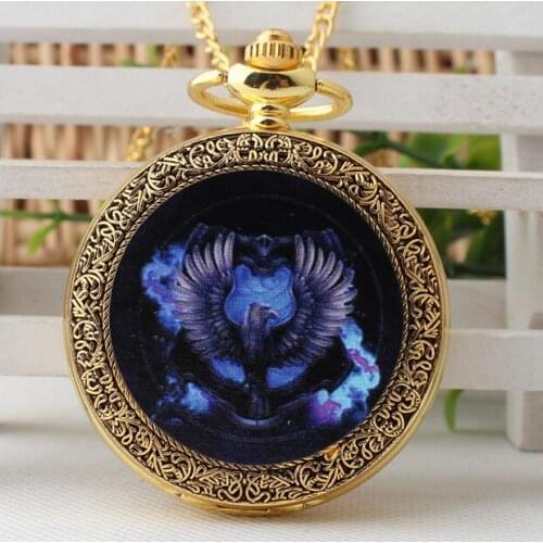 Pattern of fashion quartz watch "Harry Ravenclaw Potter" Magic School patch pocket watch PKJ536