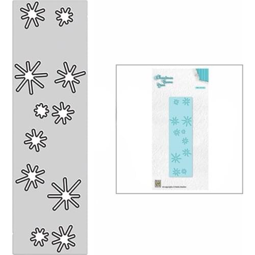 2021 New Beautiful Snowflake Border Metal Cutting Dies for DIY Scrapbooking Decor and Card Making Paper Craft Embossing No Stamp