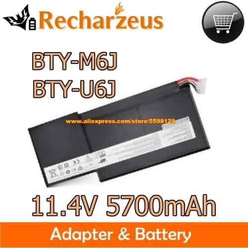 Sunshine 5700mAh 11.4V MS-16K2 Laptop Battery For GS63VR 6RF 7RF GS73VR 6RF-001US BP-16K1-31 9N793J200 Tablet PC MS-17B1 MS-16K2