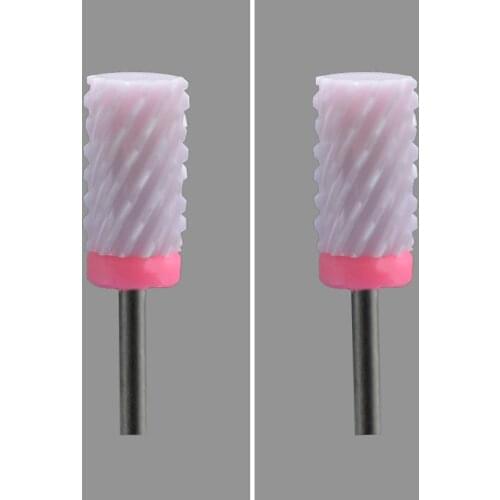 Pink -4PCS-Ceramic Nail Drill Bit - Large Barrel Bit -2078.066