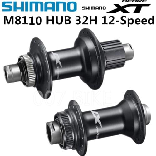 SHIMANO DEORE XT M8110 FH BH M8100 HUB Shimano 12s Hub 32H Center Lock 142x12mm 100x15mm Hub E-THRU Axle Bike 12 speed Hub