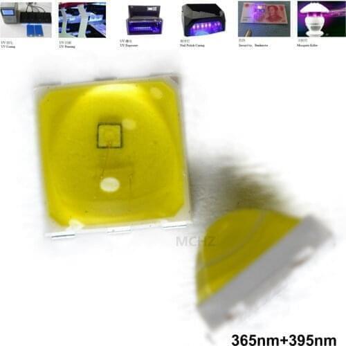 150ps a lot Nail Lamp Bead 1W UV LED SMD5054 5051 5050 UV LED Lamp 365+395NM LED Diodes For Nail SUN Machine For DIY