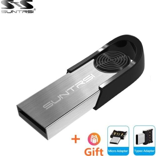 Suntrsi USB Flash Drive 64g Pen drive 32g 16g 8G pendrive 128G usb флешка waterproof u disk 2.0 memoria memory stick gift