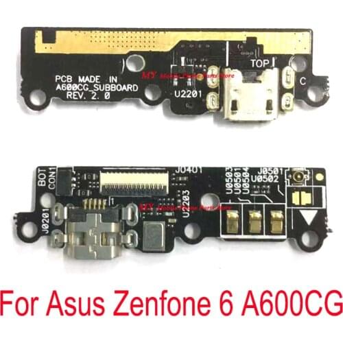 USB Charging Dock Port Socket Jack Plug Connect Charge Board Flex Cable For Asus Zenfone 6 Zenfone6 A600CG A601CG T00G Part