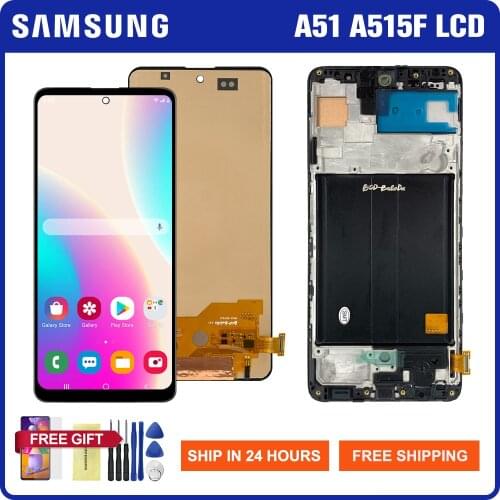 6.5'' Lcd display for Samsung Galaxy A51 A515 Lcd Display Touch Screen Digitizer Assesmbly For Samsung A515F A515U A515W A515X