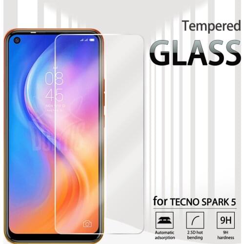 1-3 Pcs Full Tempered Glass For TECNO SPARK 7 6 5 4 Screen Protector tempered glass for Spark 6 5 4 Air 5 Pro Protective Film