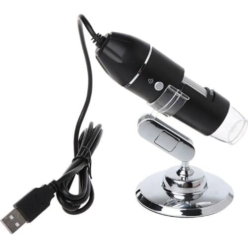 1000X Digital Microscope USB Endoscope 8LED Camera Microscopio Magnifier w stand