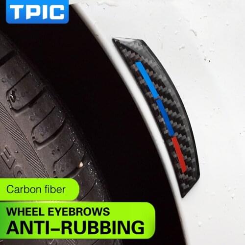 4 Pcs Car Fender Flares Arch Wheel Eyebrow Protector/mudguards Sticker carbon fiber for bmw e90 f30 f10 e60 e70 Car Styling