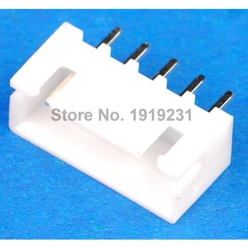 50PCS/LOT XH2.54-5P 2.54mm Pitch White Tower Connector Straight Needle Seat XH2.54 Cable Block