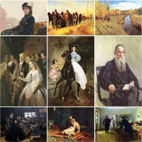 5d Diy World Famous Painting Russia Series Diamond Painting Full Diamond Embroidery Mosaic Home Decoration Hot Sale