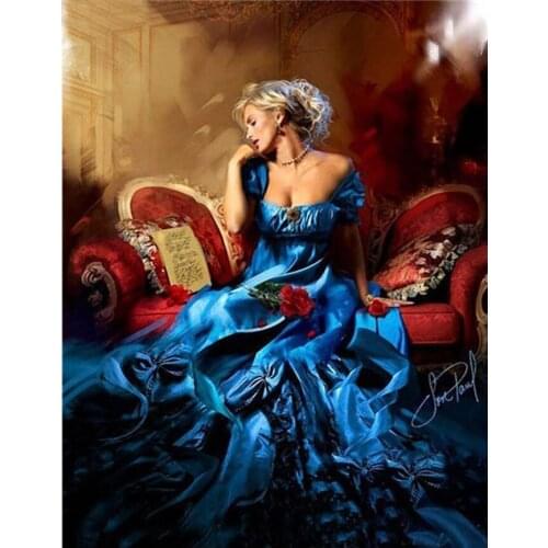 Diamond Painting Women Full Square Rhinestone 5D DIY Diamond Embroidery Portrait Cross Stitch Mosaic Home Decor YG1173