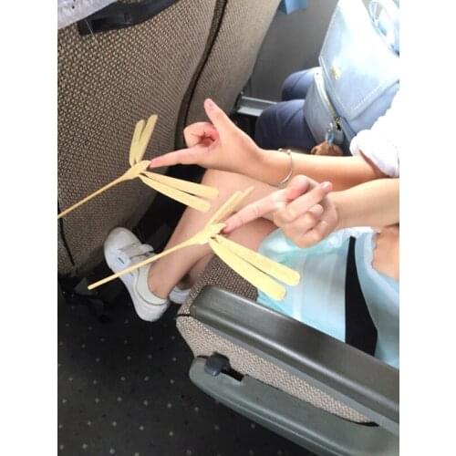 Balance toy china traditional handmade crafts diy toy made of bamboo dragonfly Decorative furnishing articles(A271)
