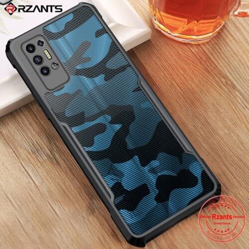 Rzants For Tecno POVA 2 Case Camouflage Military Design Shockproof Slim Crystal Clear Cover Casing