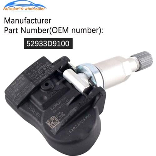 OEM 52933-D9100 52933D9100 For Kia 2016- Sportage QL K7 2016 CADENZA Car TPMS Tire Pressure Monitor Sensor 433MHZ High Quality